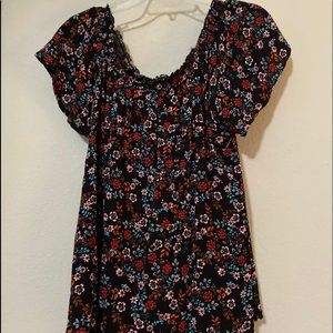 Off the shoulder floral top